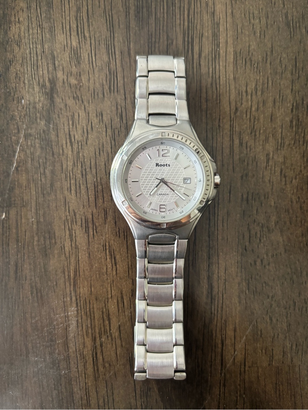 Roots Silver-Tone Mens Watch